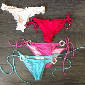 4 bathing suit bottoms from Brazil & Colombia